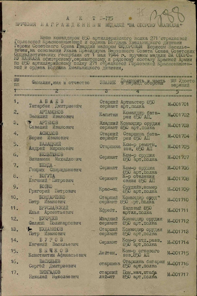 Приказ подразделения № 175 от 05.09.1944.jpg